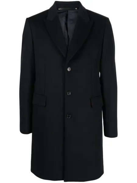 Paul Smith однобортное пальто, синий