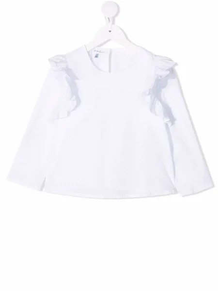 Piccola Ludo блузка с длинными рукавами и оборками