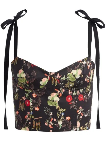 Alice + olivia элен топ, черный