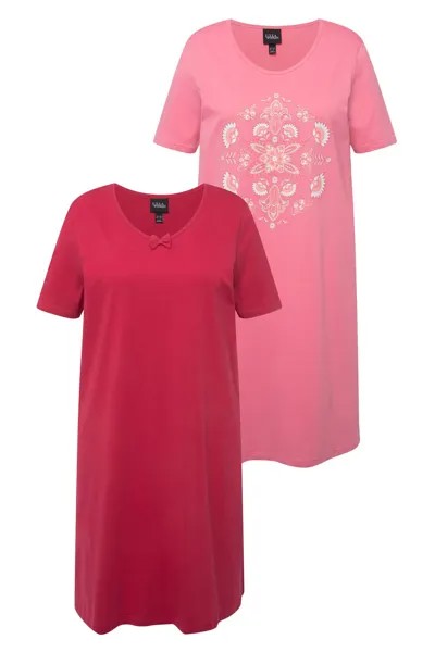 Ночная рубашка Ulla Popken, розовый/красный