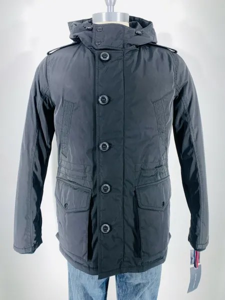 НОВАЯ мужская зимняя куртка Tommy Hilfiger, ЧЕРНАЯ, размер S, маленькая парка 295 долларов США