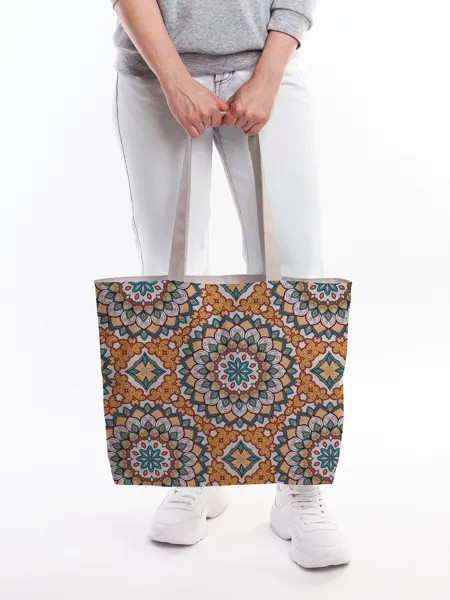 Текстильная женская сумка на молнии для пляжа и фитнеса bsz_413952 JoyArty