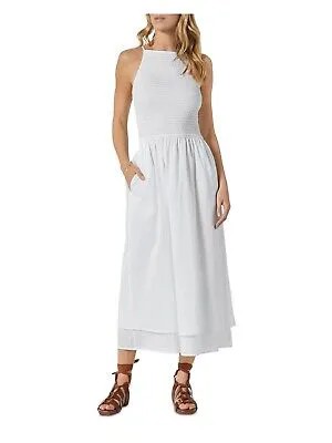 Женский пуловер с белым подолом JOIE, платье миди без рукавов с квадратным вырезом + расклешенное платье XXS