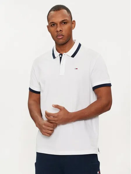 Рубашка поло стандартного кроя Tommy Jeans, белый