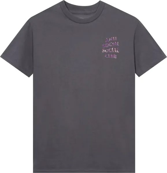 Футболка Anti Social Social Club Layer Lock Dark Tee 'Grey', серый