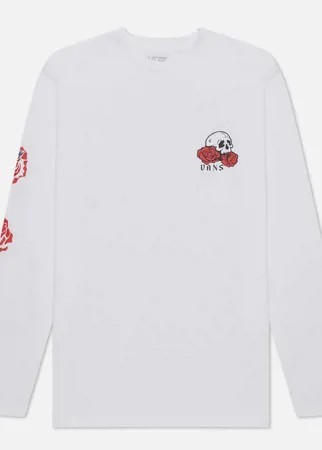 Мужской лонгслив Vans Rose Bed, цвет белый, размер S