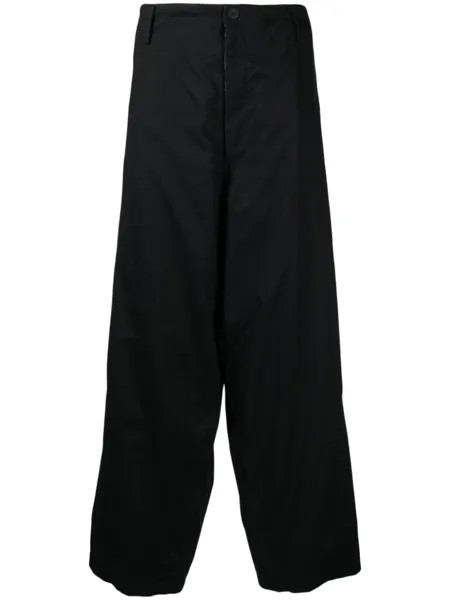 Прямые брюки с карманами Yohji Yamamoto, черный