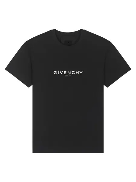 Футболка оверсайз с выворотом Givenchy, черный