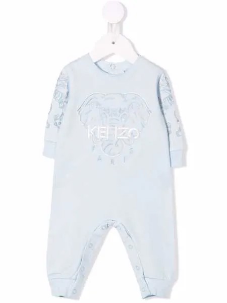 Kenzo Kids ромпер из органического хлопка с вышивкой