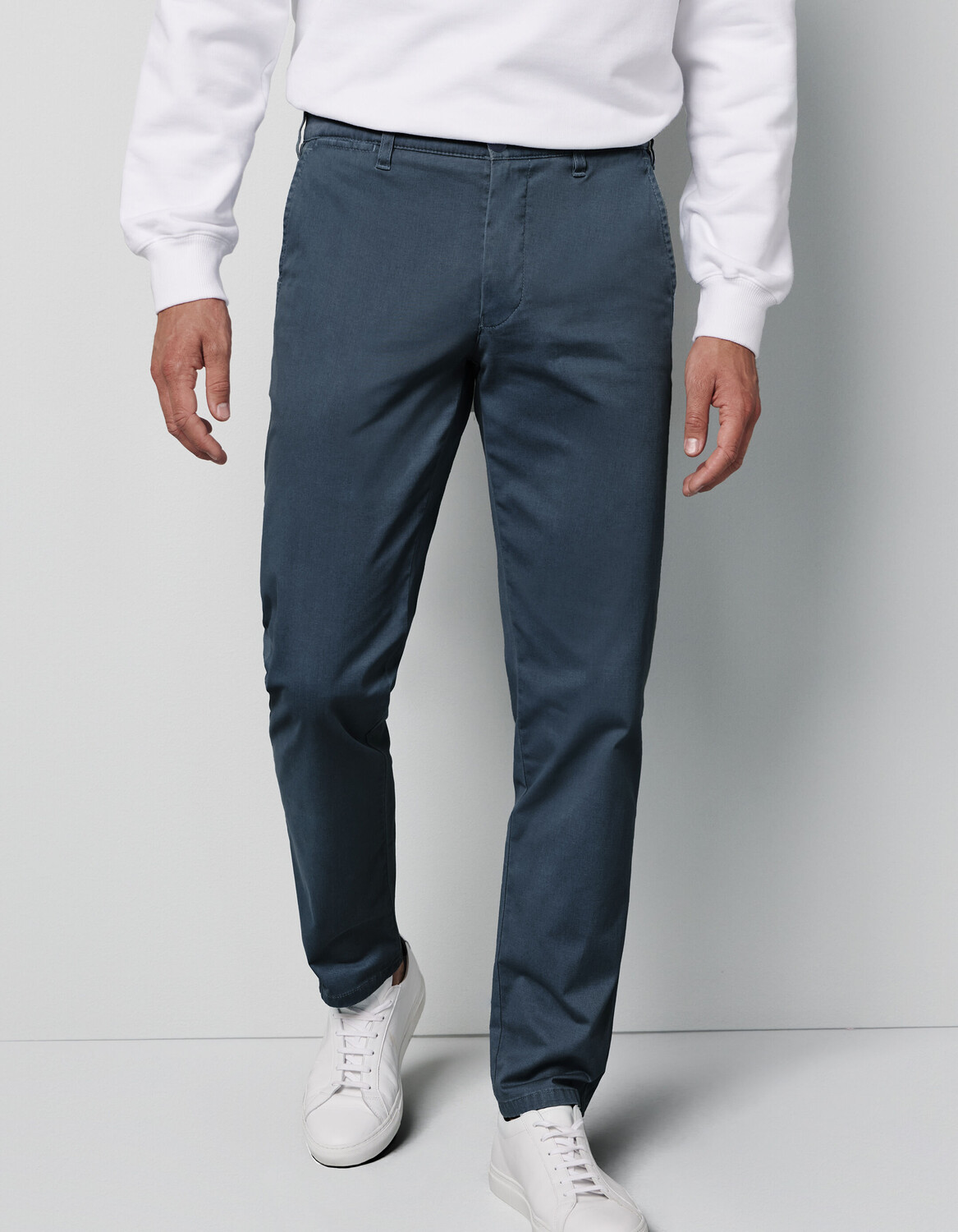 Брюки чинос Meyer hose M5 Moderne Stretch Cotton, синий