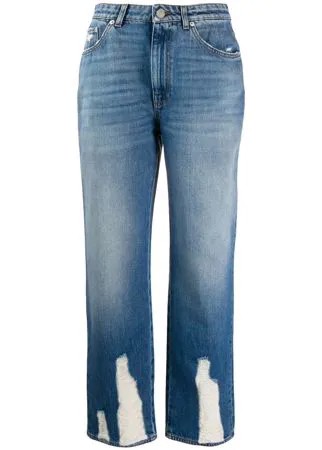 Alexander McQueen джинсы прямого кроя с эффектом потертости