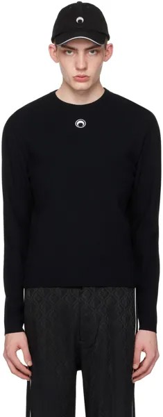 Черный вязаный свитер Marine Serre