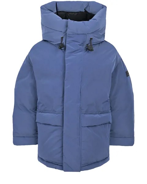 Синяя куртка с накладными карманами IL Gufo детская