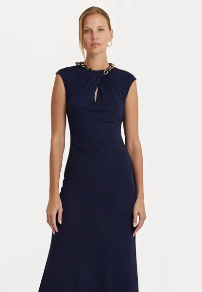 Платье из джерси Tashcille Short Sleeve Gown Lauren Ralph Lauren, цвет refined navy