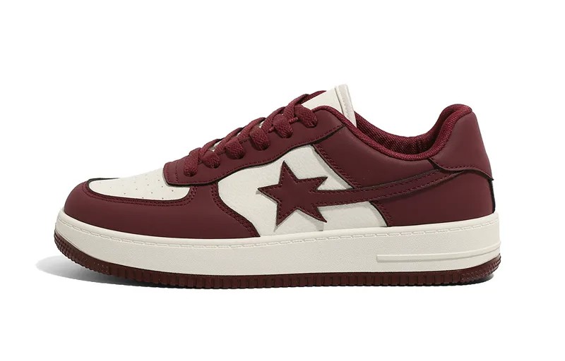 Кроссовки HUANQIU Skateboarding Shoes Unisex Low-top, белый/черный