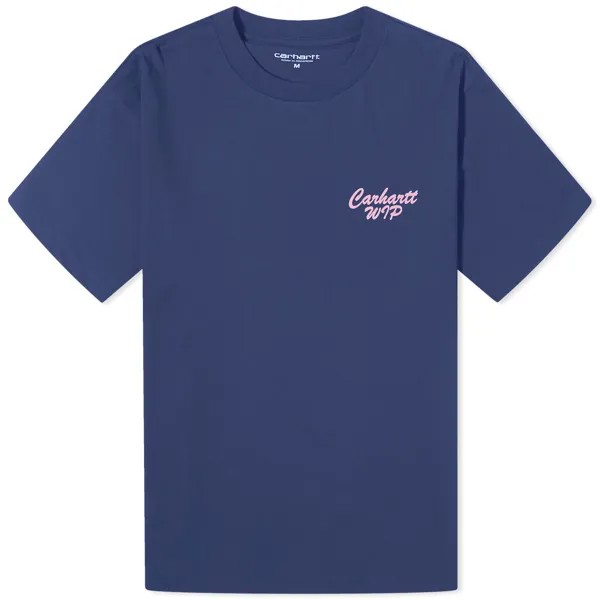 Футболка Carhartt Wip Friendship T-Shirt, цвет Air Force Blue & Light Pink