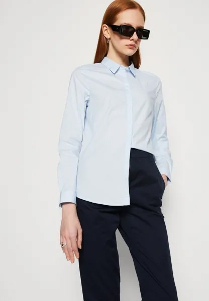 Блузка на пуговицах Basic Esprit, светло-синий