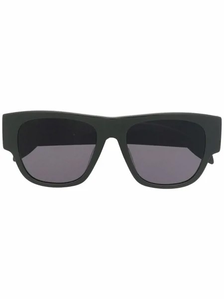 Alexander McQueen Eyewear солнцезащитные очки в квадратной оправе с логотипом