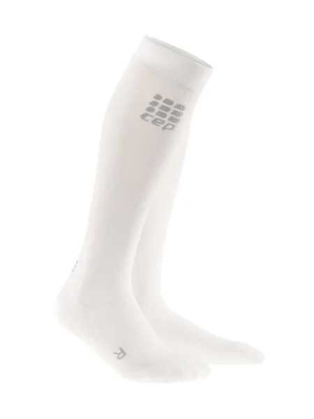 Гольфы унисекс CEP Recovery Compression Knee Socks Cr21 белые 41-43