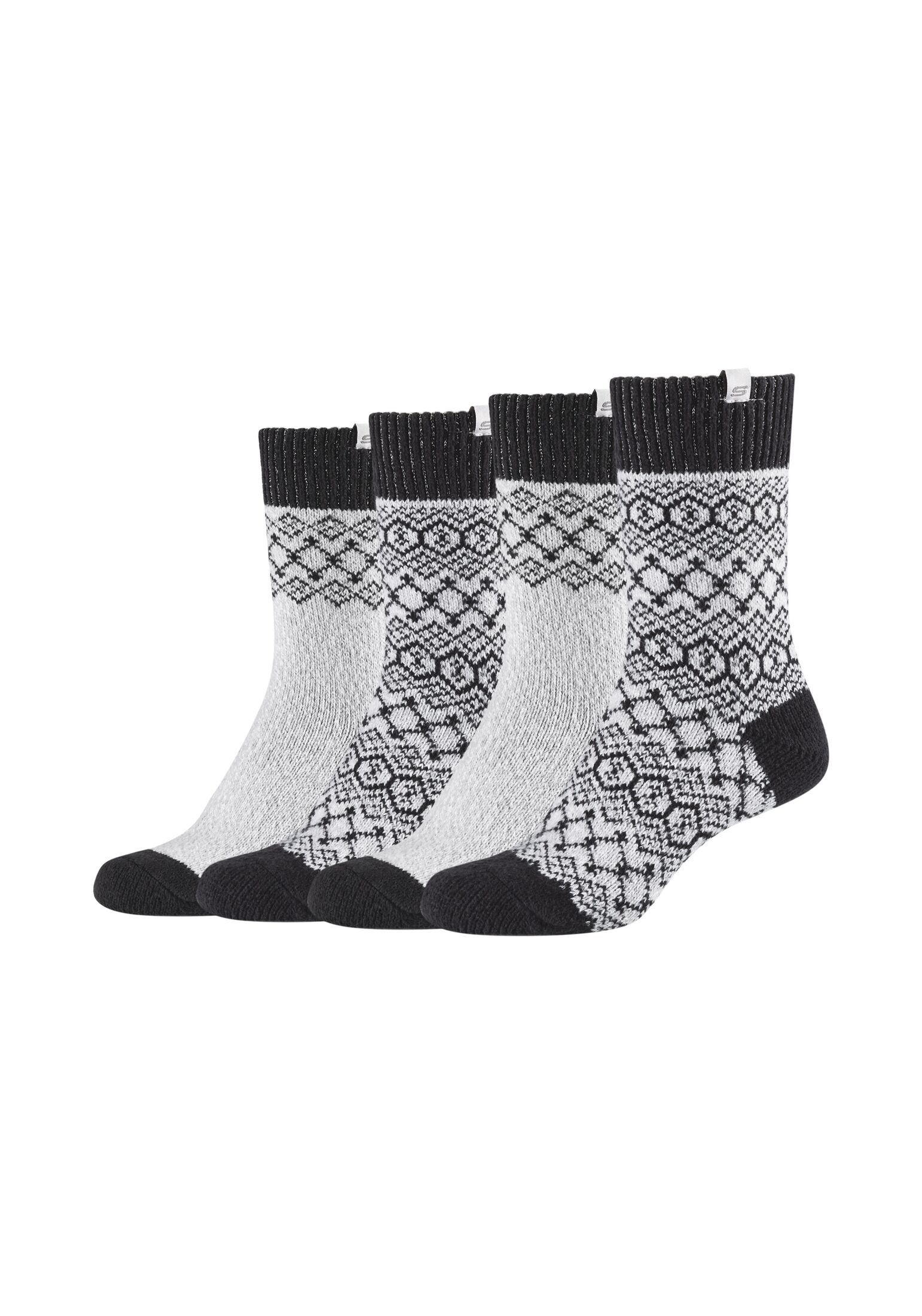 Носки Skechers 4 шт warm & cozy, цвет fog mouline