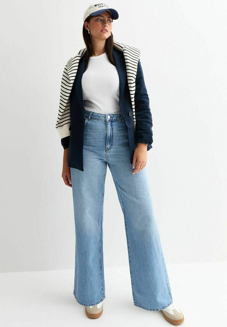 Расклешенные джинсы ADALAE HIGH-WAIST New Look, синий