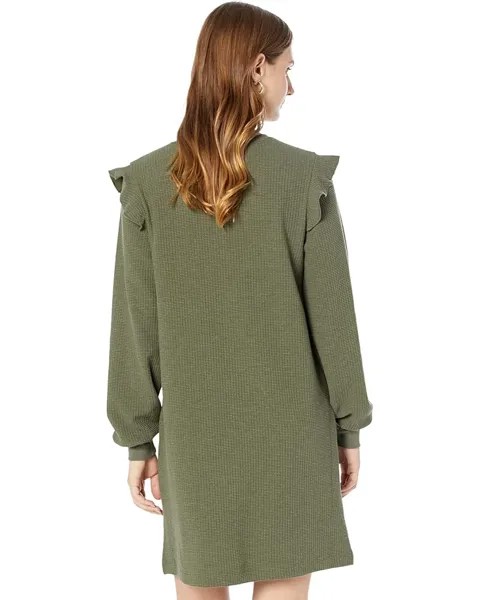 Платье Lilla P Ruffle Cap Long Sleeve Dress, цвет Parsley