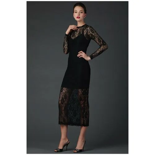 Платье Арт-Деко, размер 46, черный