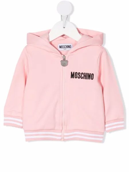 Moschino Kids худи с принтом