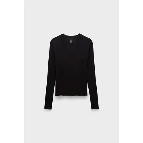Лонгслив thom/krom longsleeve w ts 541, размер 42, , чёрный