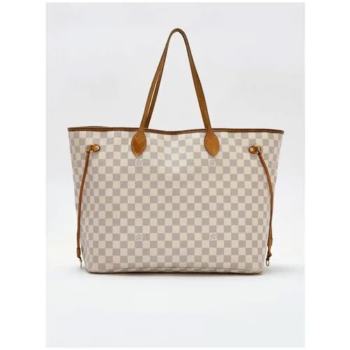 Сумка женская Louis Vuitton, Neverfull , Бежевый, Есть нюансы