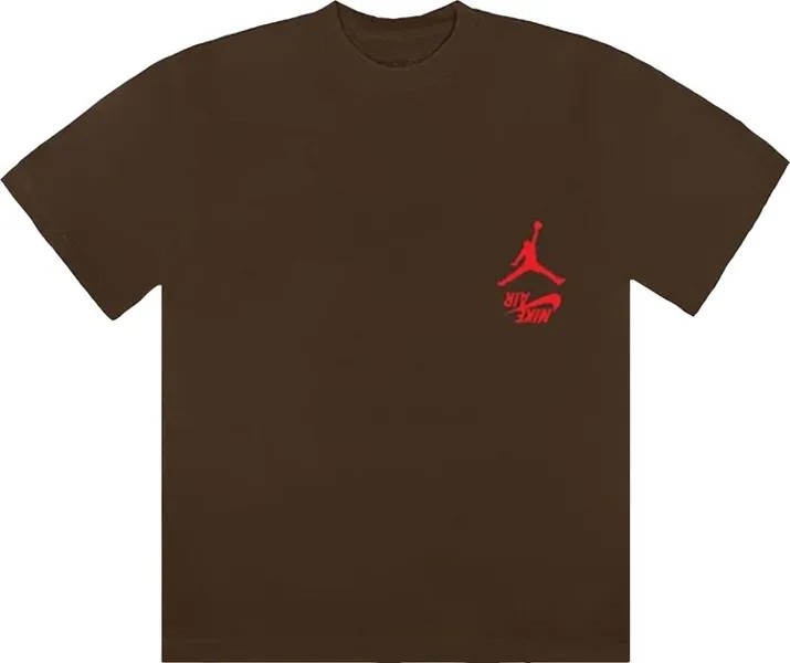 Футболка Cactus Jack by Travis Scott x Air Jordan Highest T-Shirt 'Brown', коричневый