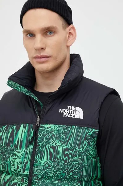 Пуховик The North Face, зеленый