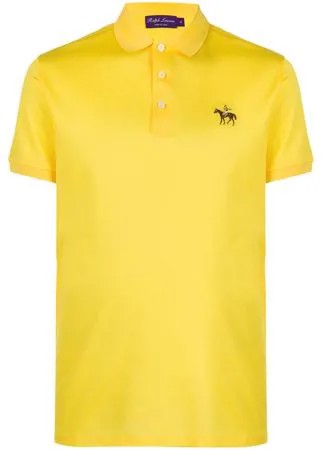 Ralph Lauren Purple Label рубашка поло с вышитым логотипом