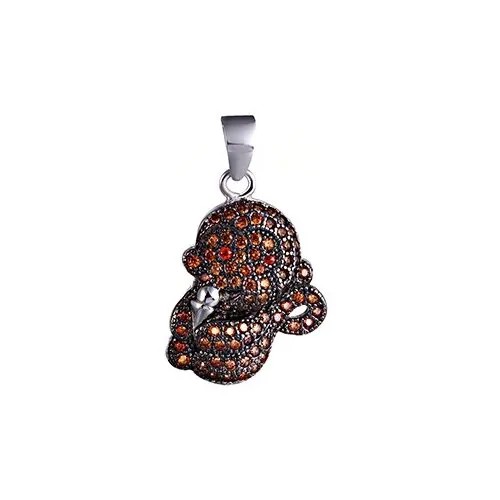 Серебряная подвеска с кубическим цирконием 064-P-P025_001_WG JV