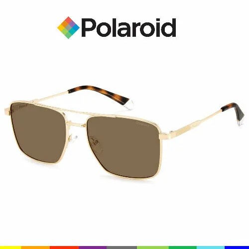 Солнцезащитные очки Polaroid PLD4134 PLD4134/S/X/AOZ, золотой