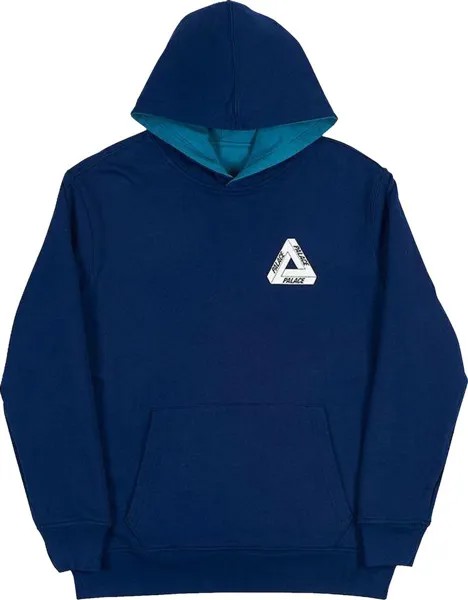 Толстовка Palace Reverso Hood 'Navy/Teal', синий