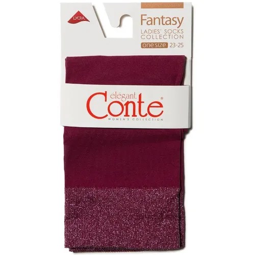 Носки Conte elegant, 80 den, размер 23-25, бордовый