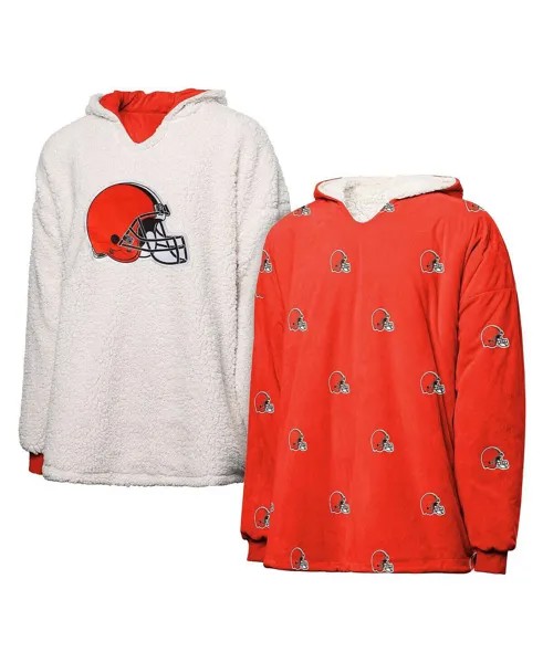 Женский двусторонний худи Cleveland Browns с повторяющимся принтом FOCO