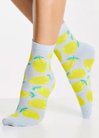 Оригинальные носки с принтом лимонов Accessorize-Multi