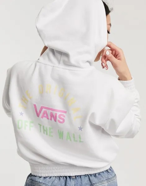 Худи белого цвета Vans-Белый