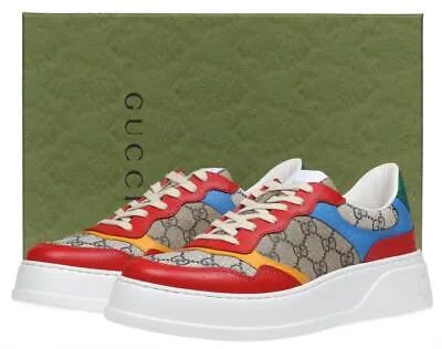 НОВЫЕ МУЖСКИЕ КРОССОВКИ GUCCI GG GUCCISSIMA НА ПЛАТФОРМЕ 7/США 7,5