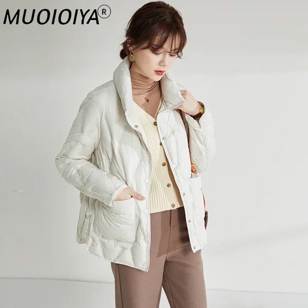2022 зимние легкие куртки женские осенние 90% пальто на белом утином пуху женские короткие корейские пальто новые женские пальто SQQ424