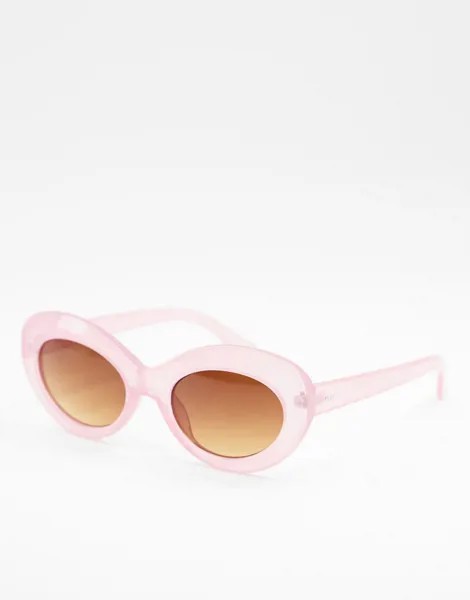 Розовые солнцезащитные очки в массивной оправе AJ Morgan-Розовый цвет