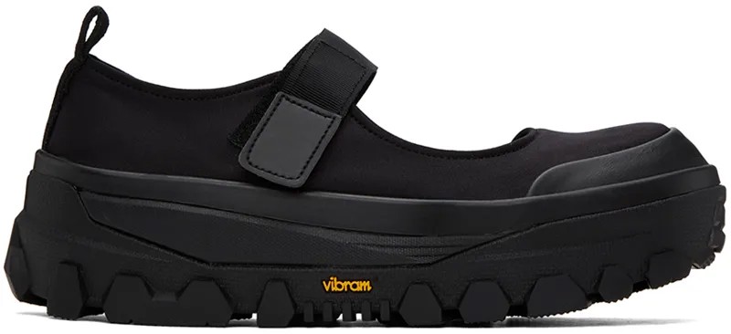 Черные лоферы AMOMENTO Vibram Mary Jane