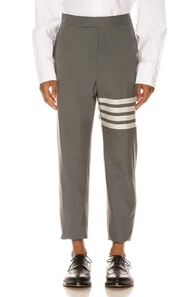 Брюки Thom Browne 4 Bar Backstrap Trouser Cropped, цвет Medium Grey