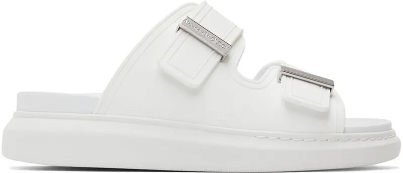 Белые гибридные сандалии Alexander McQueen