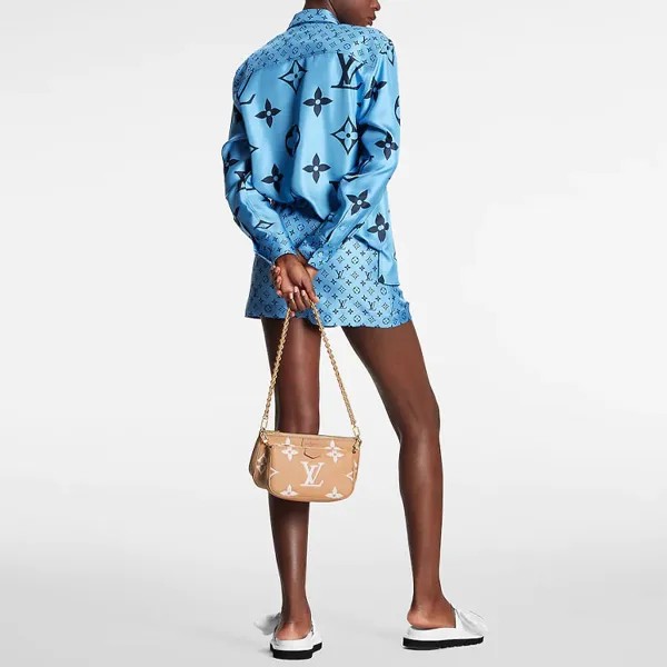 Рубашка женская Louis Vuitton, светло-синий