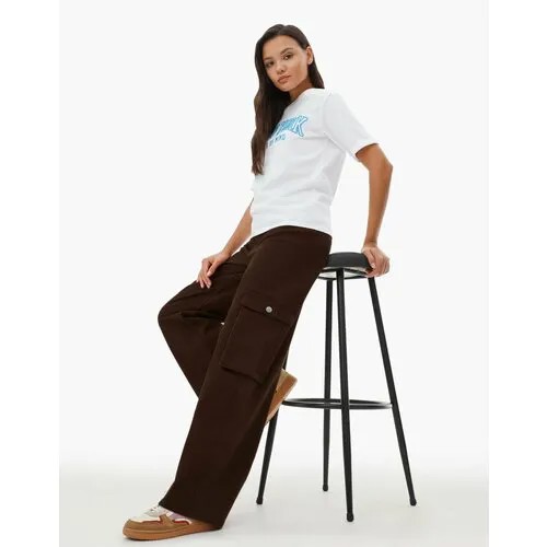 Брюки карго Gloria Jeans, размер 38/158, коричневый
