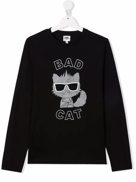 Karl Lagerfeld Kids футболка Bad Cat