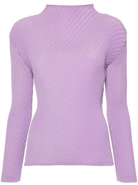 Issey Miyake топ Orbicular Pleats, фиолетовый